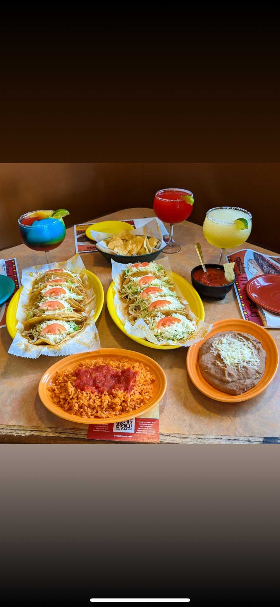 Authentic Mexican dinner